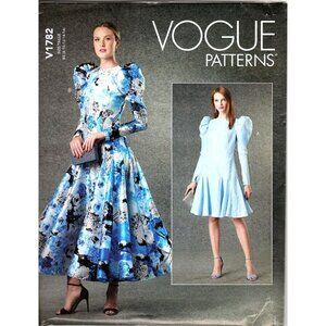 Vogue V1782 Misses 8 to 16 Princess Seam Dress UNCUT Sewing Pattern
